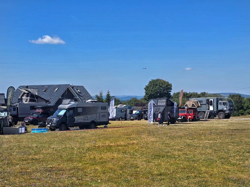 Aussicht von der Aussteller Area