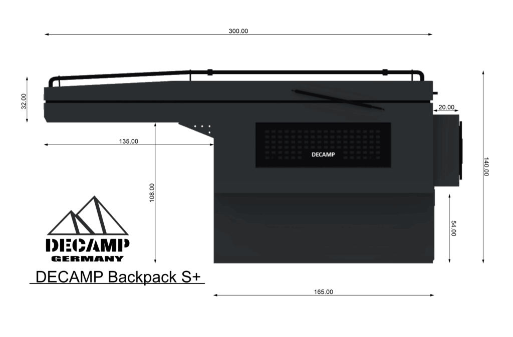 Decamp Backpack S+ Seitenansicht