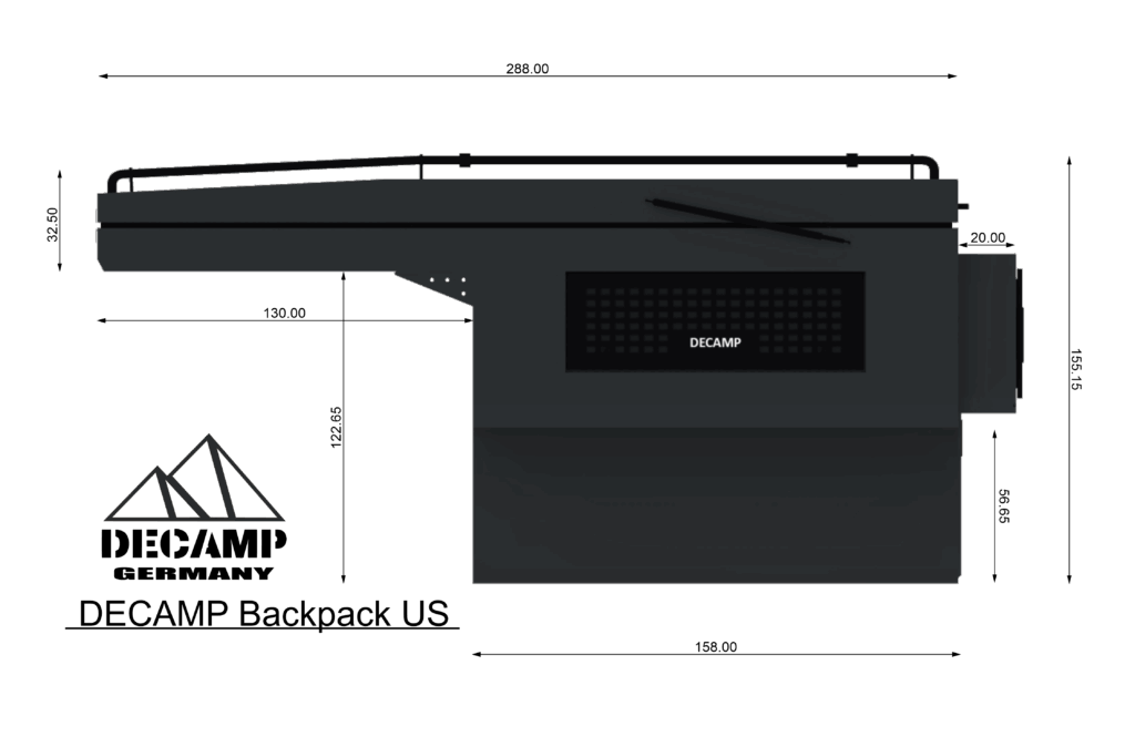 Decamp Backpack US Seitenansicht