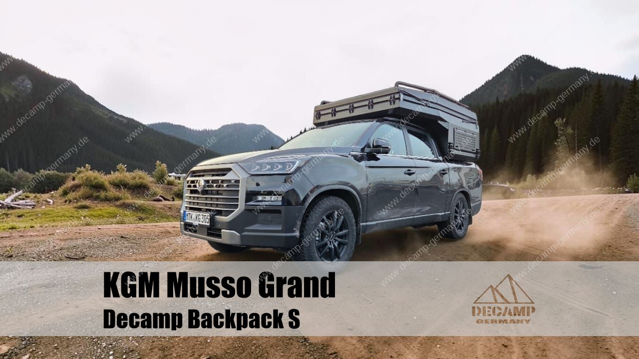 Decamp Backpack S auf KGM Musso Grand