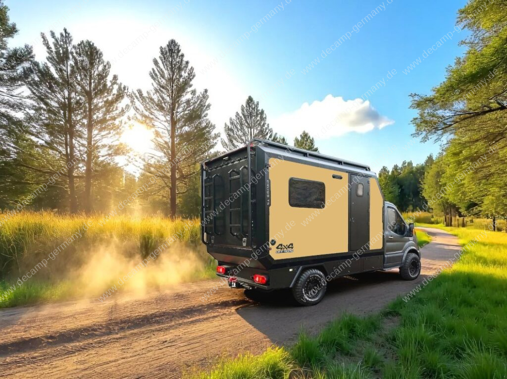 Decamp Cross T5 auf Ford Transit Pritsche 4x4 Expeditionsfahrzeuf